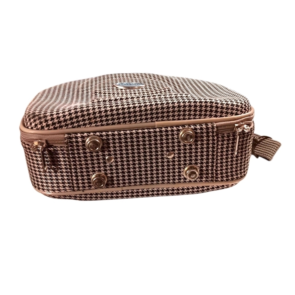 Vintage Hard Side Travel Case W Shoulder Strap - Picture 9 of 13